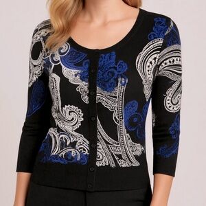 White House BM-**Host pick**gorgeous size small rayon blend summer sweater. EUC!